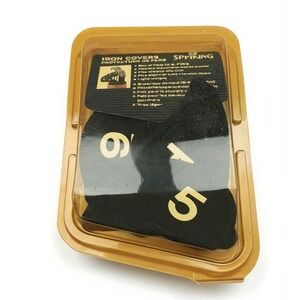 Vintage Spalding Golf Iron Covers Set (3-9, PW, SW) Weatherproof Club Protectors